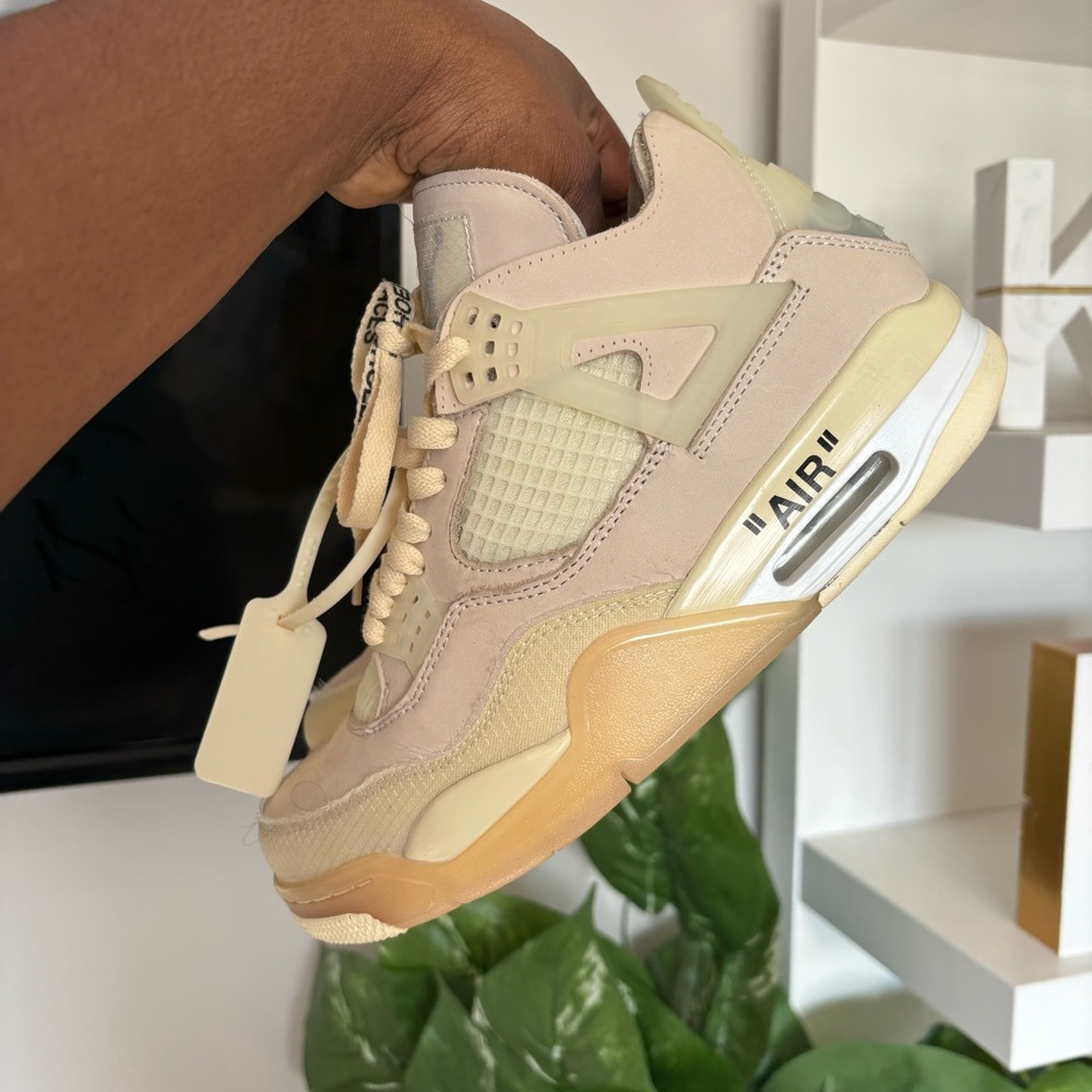 Off White X Womens Air Jordan 4 SP Sail